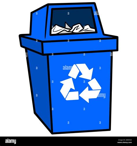 Recycle Trash Can- An Illustration of a Recycle Trash Can Stock Vector ...