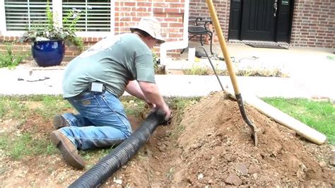 How To Install Underground Downspouts With Pop Up Drains Youtube