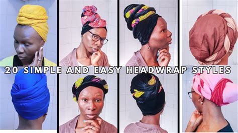 20 STYLES OF HEAD WRAP Compilation HEAD SCARF IDEAS QUICK AND