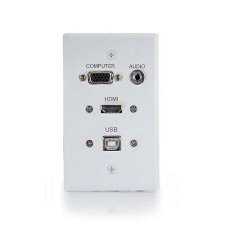 Cables To Go 60139 Rapidrun Hdmi Single Gang Wall Plate Transmitter