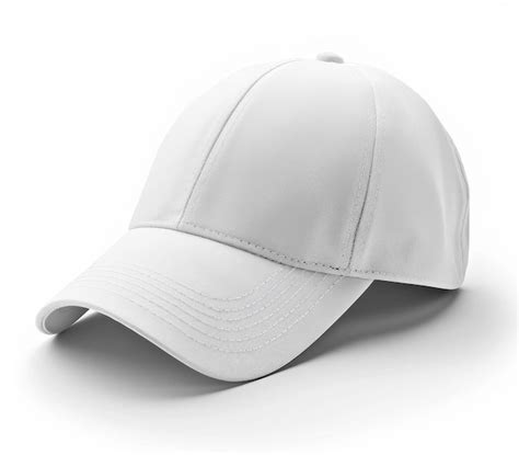 Premium Photo White Baseball Caps Mockup On A White Background