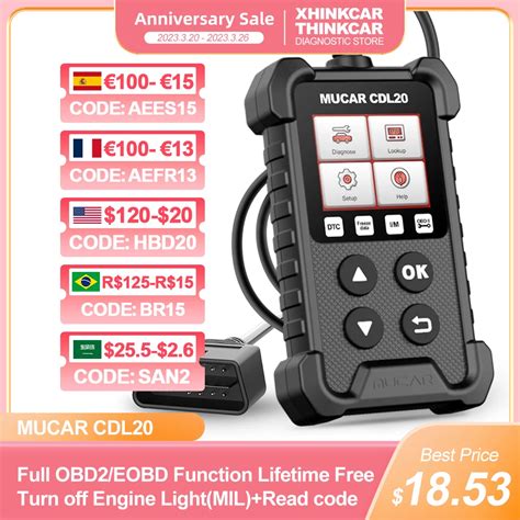 Mucar Cdl20 Automend Pro Obd2 Scanner De Carro Ferramenta De