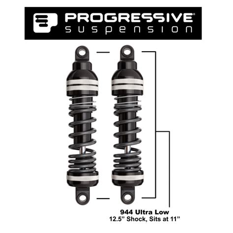 PROGRESSIVE SUSPENSION 944 ULTRA LOW HEAVY DUTY 12 5 BAGGER SHOCKS 1980 21