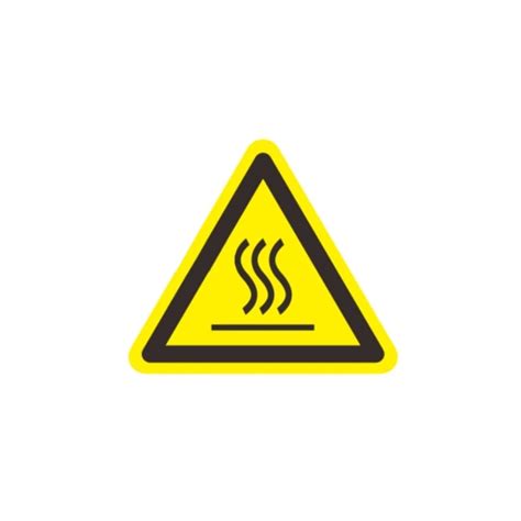 Industrial Safety Decal Sticker HOT SURFACE HIGH HEAT Warning Label