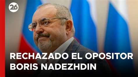 RUSIA Comisión electoral rusa rechazó la candidatura del opositor