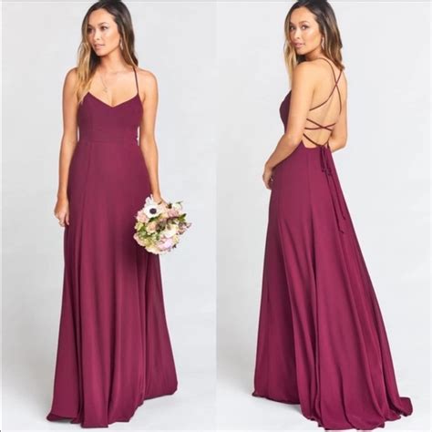 Show Me Your MuMu Dresses Nwt Smym Godshaw Goddess Maxi Gown Merlot