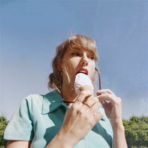 A Woman Is Eating An Ice Cream Cone