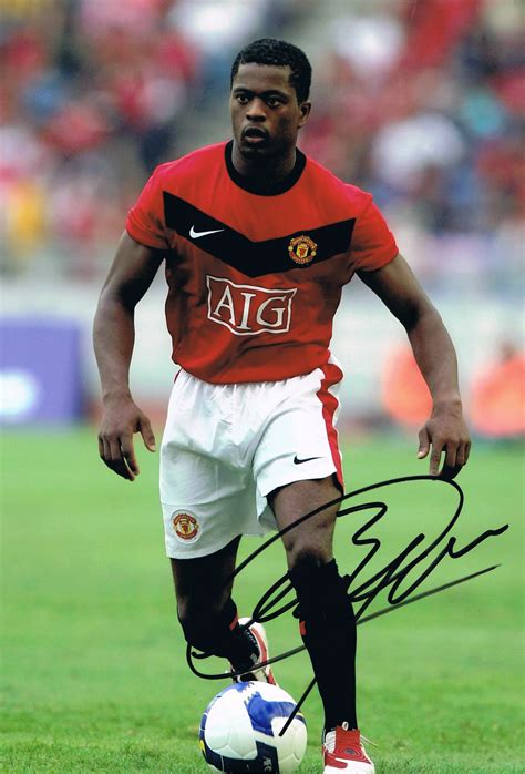 Signed Patrice Evra Manchester United Photo - Its Signed Memorabilia