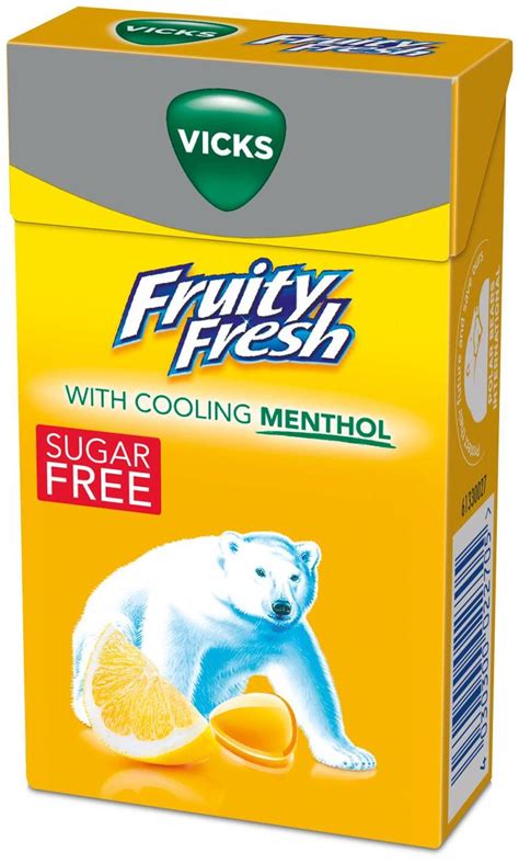 Vicks Fruity Fresh Lemon And Menthol Sokeriton Kurkkupastilli 40g S