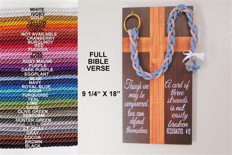 Ecclesiastes 412 Cord Of Three Strands Knot Tying Ceremony Etsy