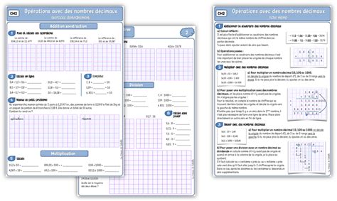 Maths CM2 Opérations avec des nombres décimaux La Trousse de