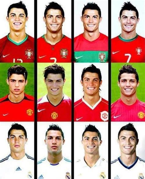 Cristiano Ronaldos Hairstyle Evolution Wow Spooort