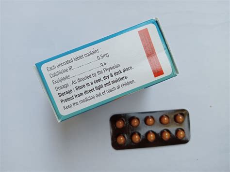 Colchicine Tablets 0 5mg At Rs 34 Stripe Pharmaceutical Injection In