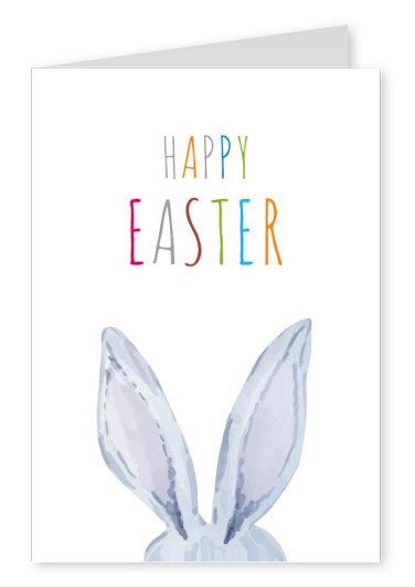 Meridian Design Happy Easter Frohe Ostern 🐰🐤🎁 Echte Postkarten