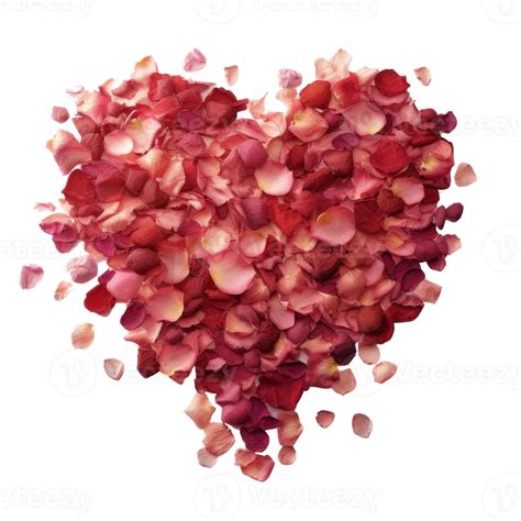 Heart From Rose Petals Png