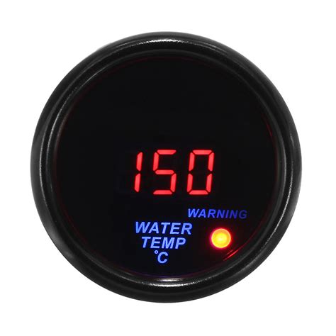 2 52mm 20 150 Water Temperature Gauge Digital LED Display Black Face