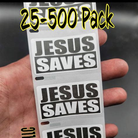 Jesus Saves Decal Etsy