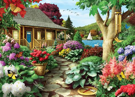 Dragonfly Garden 1000 Pieces Masterpieces Puzzle Warehouse