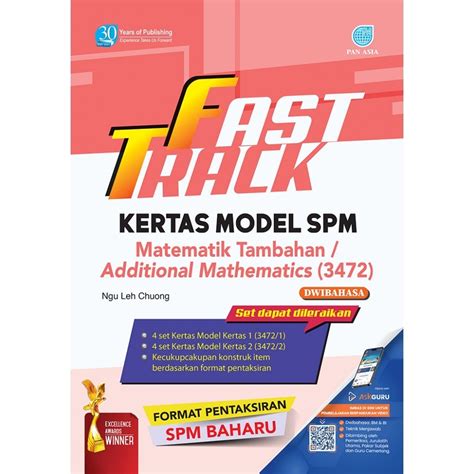 Pan Asia 2024 Fast Track Kertas Model SPM Matematik Tambahan