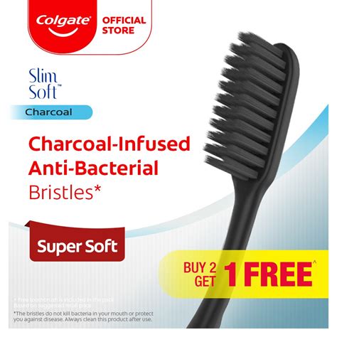 Colgate Slimsoft Charcoal Toothbrush Valuepack S Ultra Soft Shopee