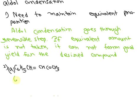 Solved The Preparation Of Dibenzalacetone By Aldol Condensation