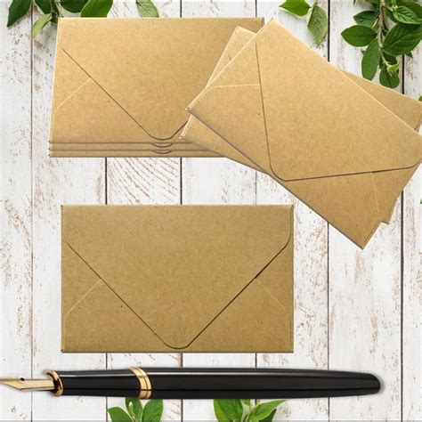 Kraft Envelope Etsy