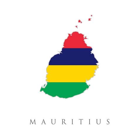 Download Mauritius country flag inside map contour design icon logo ...