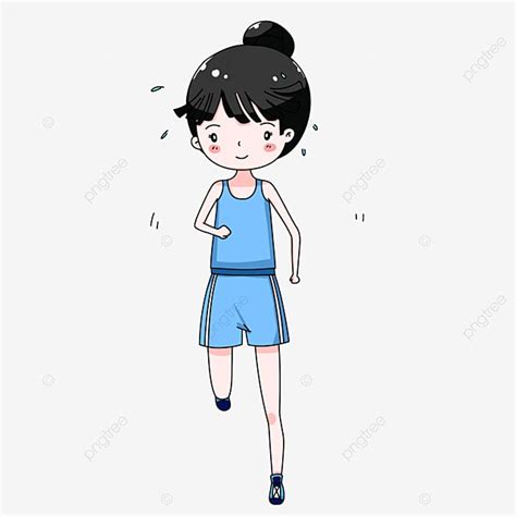 Weight Loss Cartoon PNG Transparent Cartoon Hand Drawn Sports Fitness