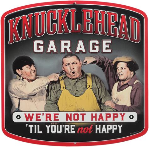 Amazon Signs Fun Sig Kg Stooges Knucklehead Metal Tin Sign