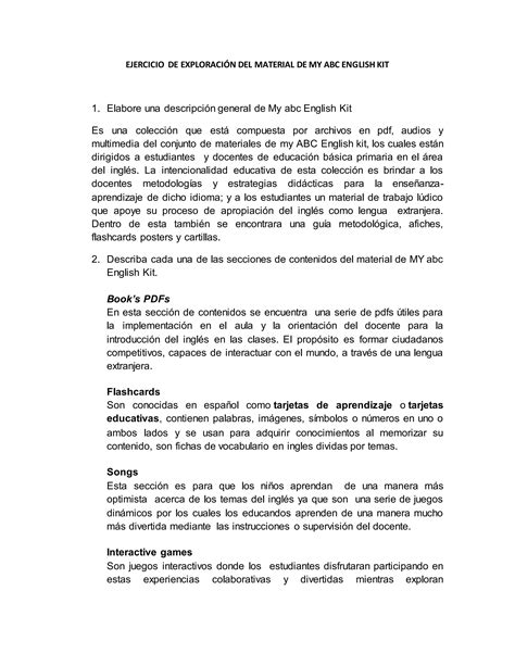 Material De My Abc English Kit PDF