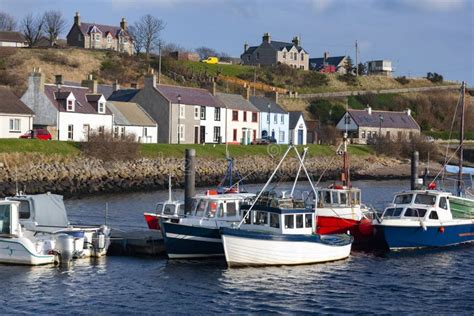 Helmsdale Harbor Scotland Stock Photo Image Of Coastal Tourism