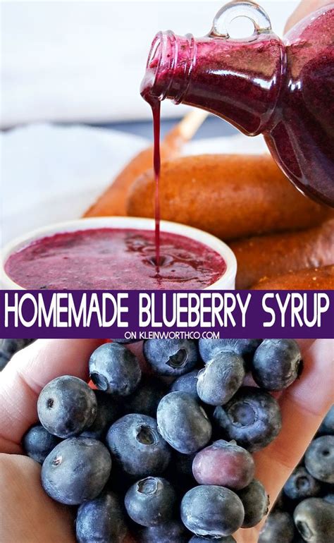 Homemade Blueberry Syrup Is A Quick And Easy Addition To Breakfast Just 3 Ingredients And You Have