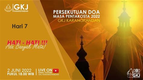 Persekutuan Doa Masa Pentakosta Hari Youtube