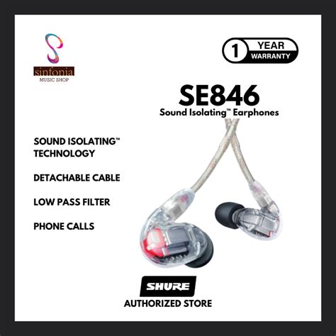 Jual Shure Se846 Sound Isolating Earphone Shopee Indonesia