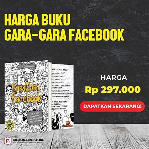 Jual Buku Gara Gara Facebook Ggf Buku Bisnis Billionaire Store