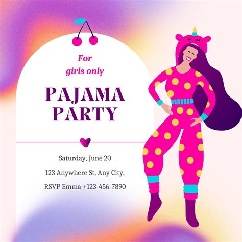 Pajama Party Flyer