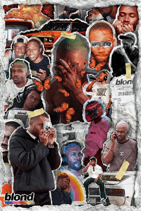 Frank Ocean Blond Collage Poster Collage Poster Frank Ocean Music Poster