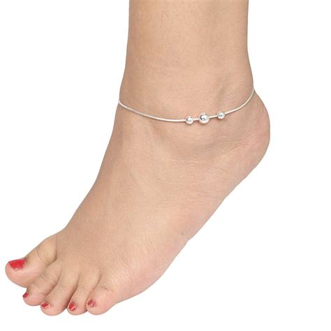 Silver Anklet With Unique Design Designer Silver Anklet Anklets