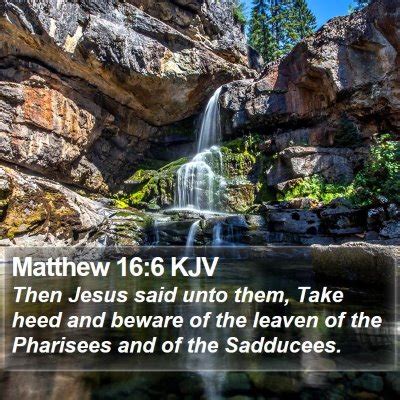 Matthew 16 Scripture Images - Matthew Chapter 16 KJV Bible Verse Pictures