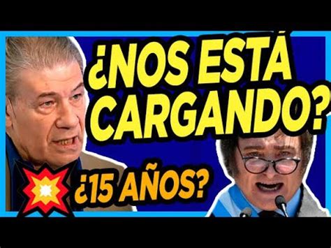 VÍCTOR HUGO NO PUEDE CREER LO QUE ACABA DE DECIR MILEI y sale a