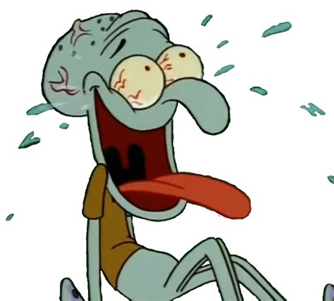 Squidward Laughing So Hard By Wawgallery On Deviantart