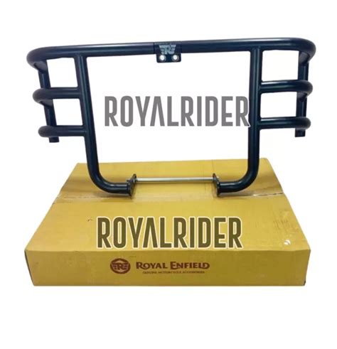 Royal Enfield Sump Guard Airfly Eg Noir Pour Meteor Et New