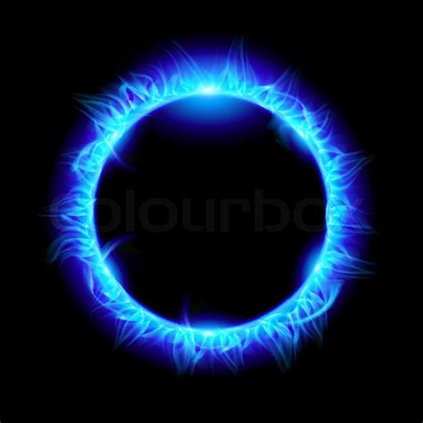 blue solar eclipse illustration  stock vector colourbox