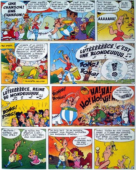 Asterix La Rose Et Le Glaive Sceneario