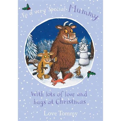 Personalised Gruffalo Mummy Christmas Card Any Name Danilo Promotions