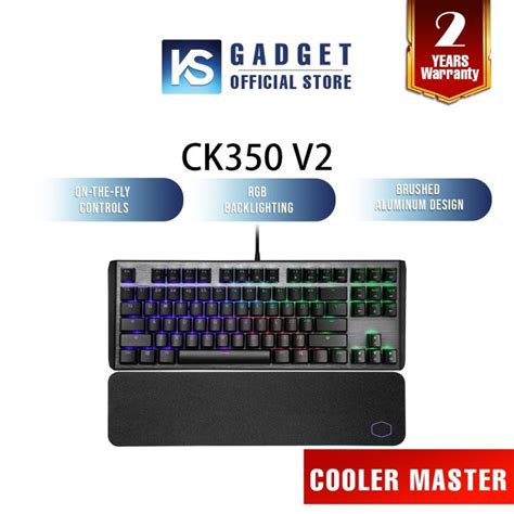 READY STOCK Cooler Master CK530 V2 RGB TKL Mechanical Gaming