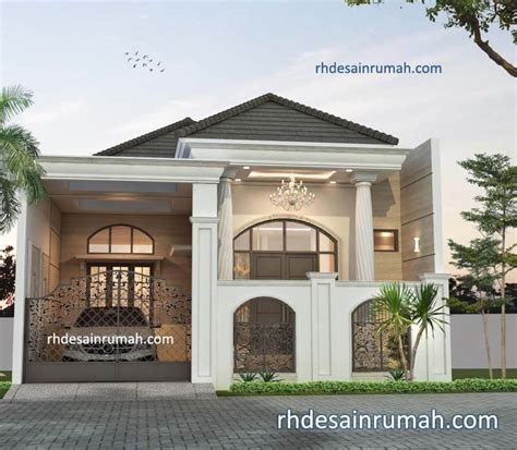 Intip Mewahnya 20 Desain Fasad Rumah Klasik Modern Ini