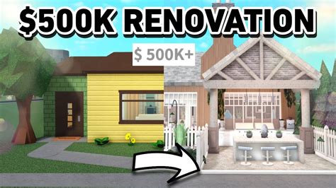 500k Starter House Renovation In Bloxburg Youtube