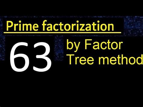 What Are Factor Trees Characteristics Uses And Examples Worksheets Library