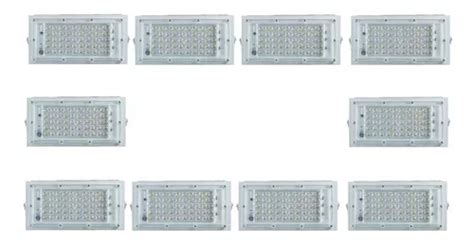 Reflector Led 50w Luz Blanca Remate Paquete 10 Reflectores